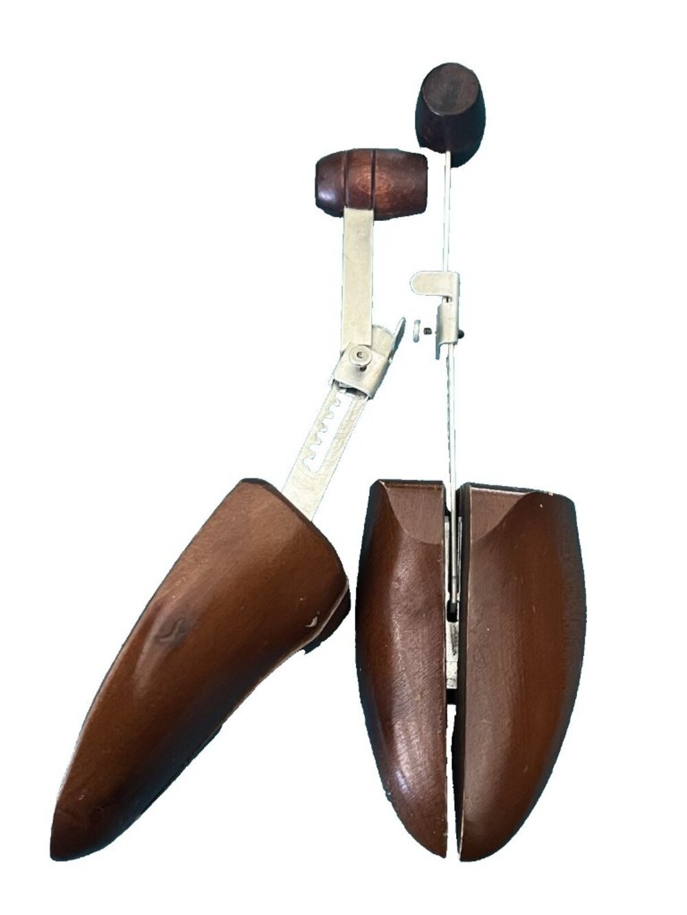 Vintage Mens Florsheim Wooden Shoe Tree Stretcher Adjustable